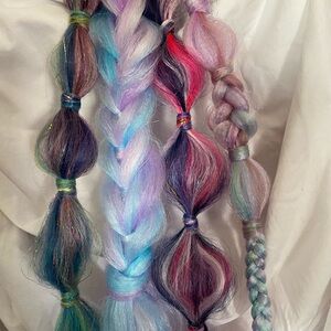 Purple and Pink Hair Elastic Band Accessory
Festival braids